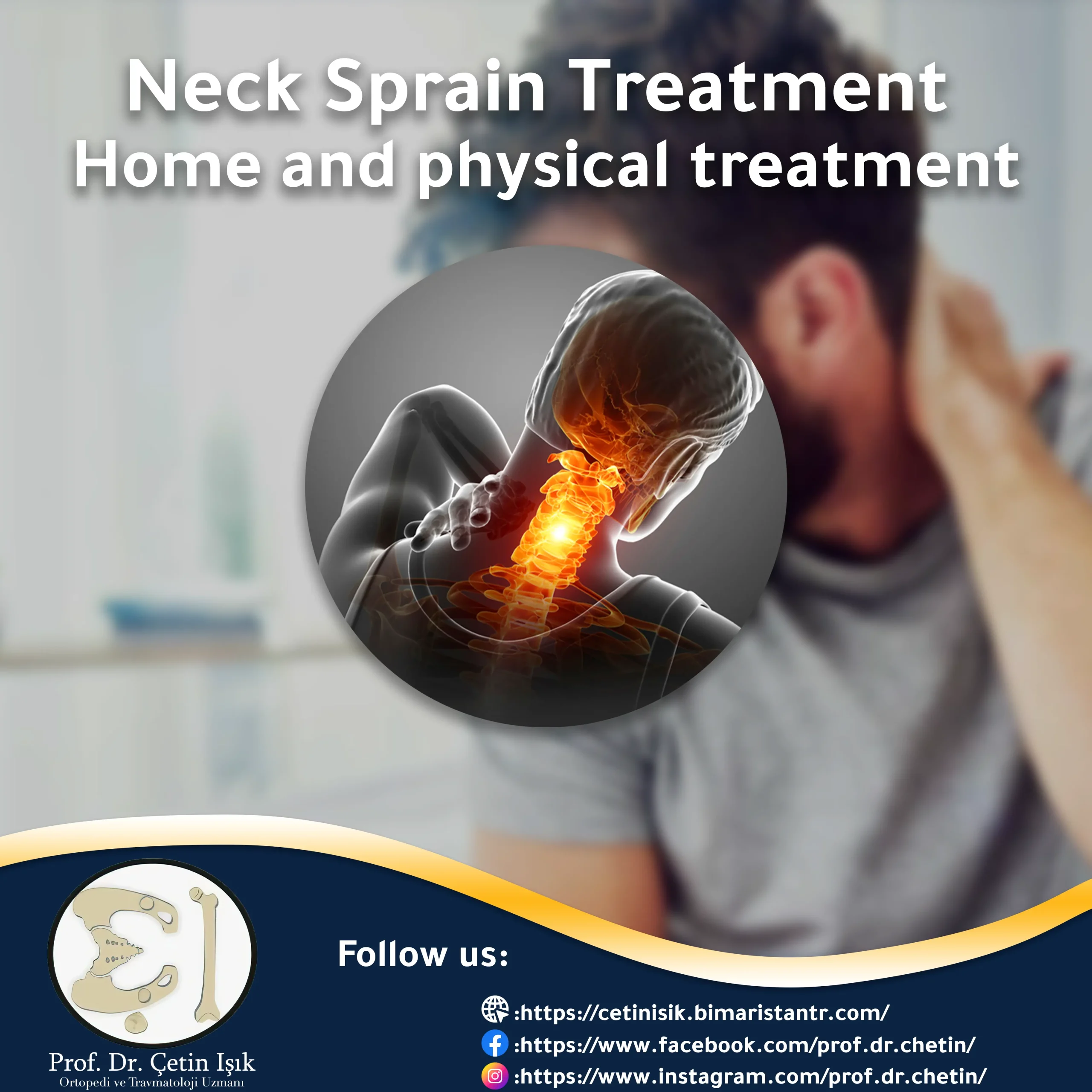Home and natural neck sprain treatment