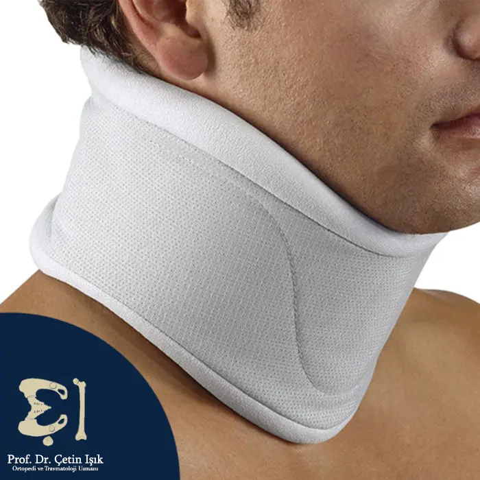 Wear a neck collar to limit movement
