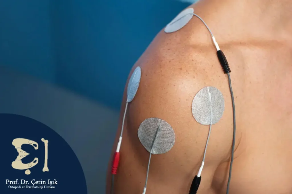 Electrical stimulation via patches placed on the skin