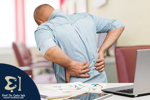 Buttock spasm resulting from not using the back muscles, such as sitting for long periods 